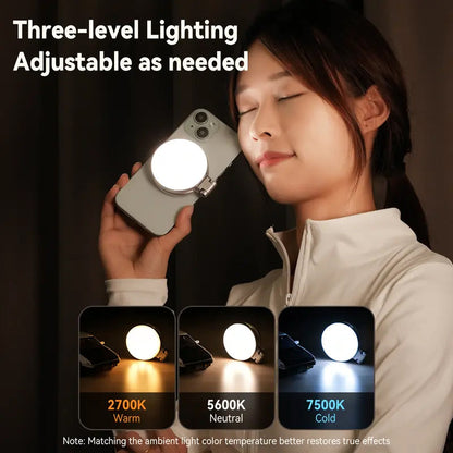 3-in-1 Magnetic Mirror Selfie Light –360° LED Ring Light with MagSafe