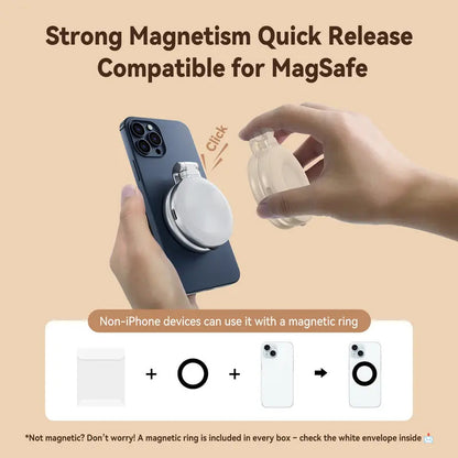 3-in-1 Magnetic Mirror Selfie Light –360° LED Ring Light with MagSafe