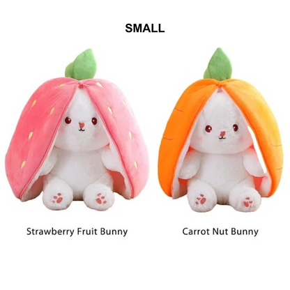 🐰Hide-and-Seek Reversible Bunny Plush (Strawberry🍓 & Carrot🥕 Edition)