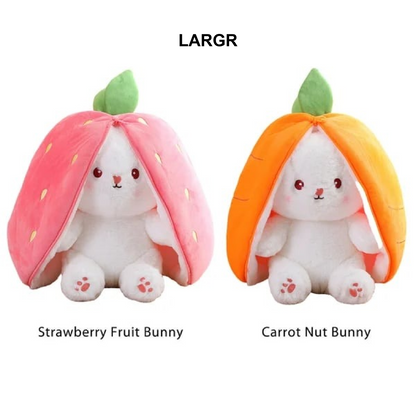 🐰Hide-and-Seek Reversible Bunny Plush (Strawberry🍓 & Carrot🥕 Edition)
