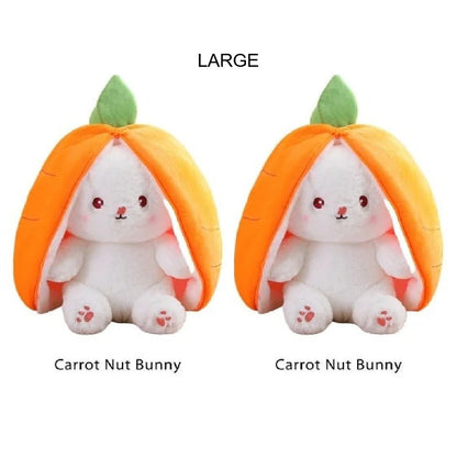 🐰Hide-and-Seek Reversible Bunny Plush (Strawberry🍓 & Carrot🥕 Edition)