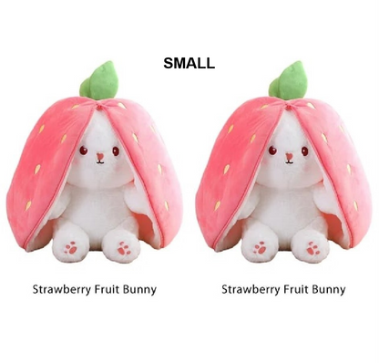 🐰Hide-and-Seek Reversible Bunny Plush (Strawberry🍓 & Carrot🥕 Edition)